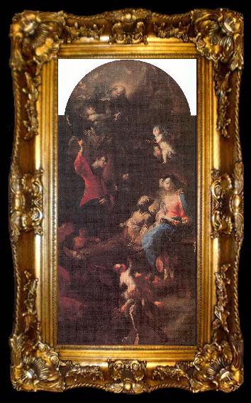 framed  MAULBERTSCH, Franz Anton The Death of Saint Joseph, ta009-2